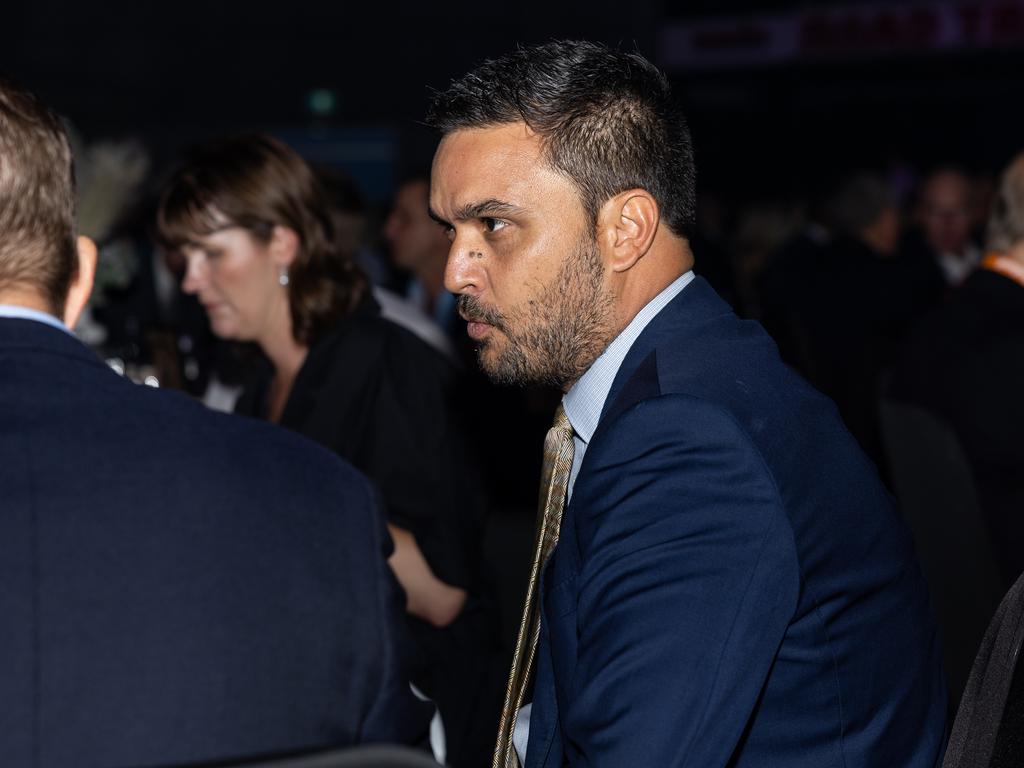 Dheran Young at the 2025 NTCA and AACo Gala Dinner at the Darwin Convention Centre. Picture: Pema Tamang Pakhrin