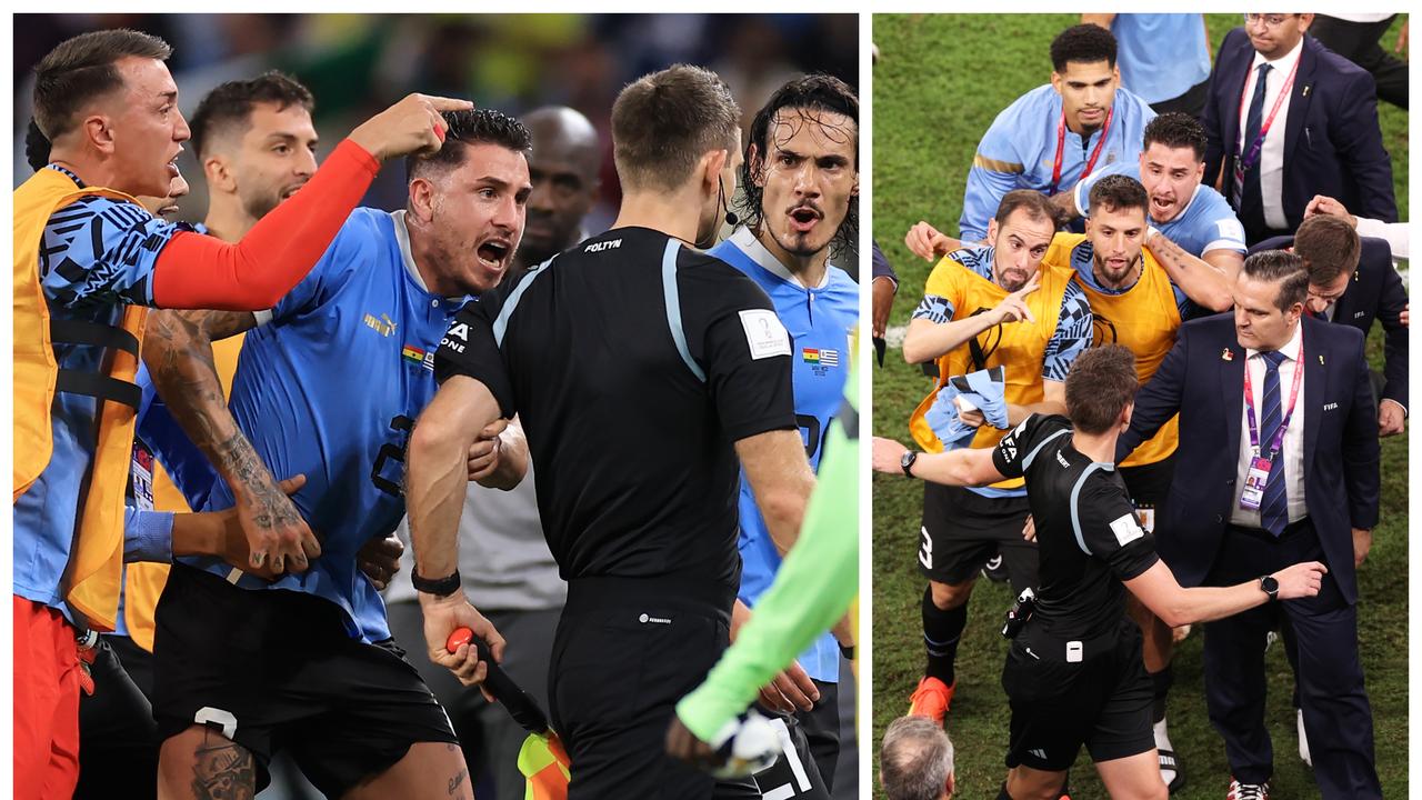 Uruguay vs Ghana, arbitre poursuivi dans le tunnel, éliminé, Luis Suarez, Coupe du monde 2010, handball, pénalité, dernières mises à jour