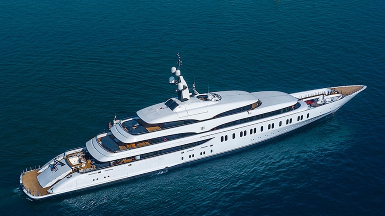The epic yacht features accommodation for 22 people.