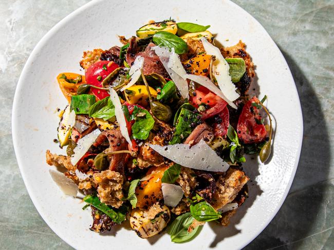 EMBARGO FOR TWAM 04 NOV 2023. FEE MAY APPLY., Panzanella Salad by Lennox Hastey. Nikki To/TWAM