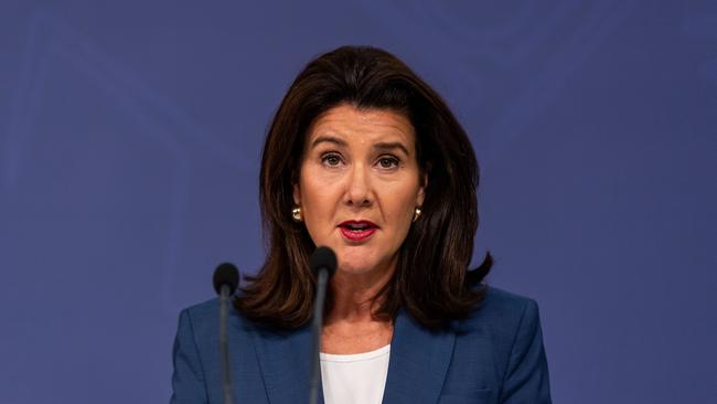Opposition finance spokeswoman Jane Hume says the Coalition would cut public spending. Picture: NewsWire / Monique Harmer
