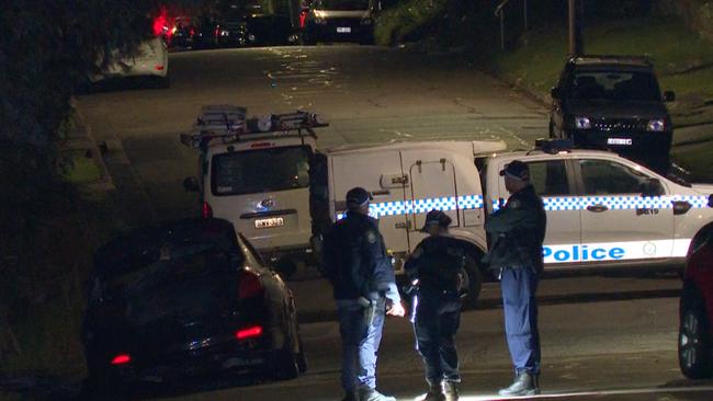 Police are looking into a burned out car found on Annette St, Oatley after confirming an “operation” was underway just after 6pm. Picture: TNV