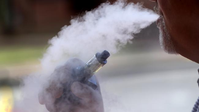 Vaping is now the subject of intense scrutiny in the US. Picture: AP