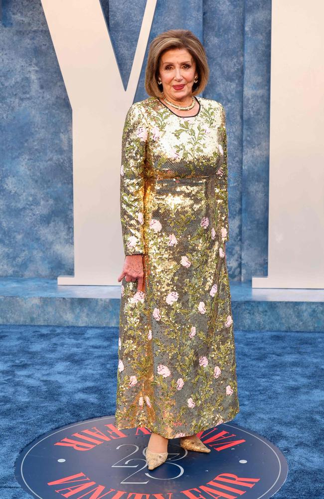 Nancy Pelosi attends the 2023 Vanity Fair Oscar Party. Picture: Getty