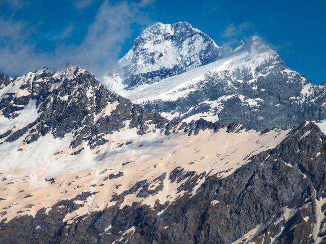 ONE TIME WEB USE ONLY - FEE APPLIES FOR REUSE - NZ glaciers are turning orange from Australian bushfire ash. Picture: Liz Carlson