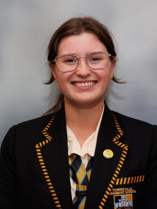 TOWNSVILLE GRAMMAR SCHOOL captain Zarah Moller.