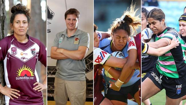 NRL players Tallisha Harden, Heather Ballinger, Simaima Taufa and Taleena Simon will all feature in state grand finals this weekend.