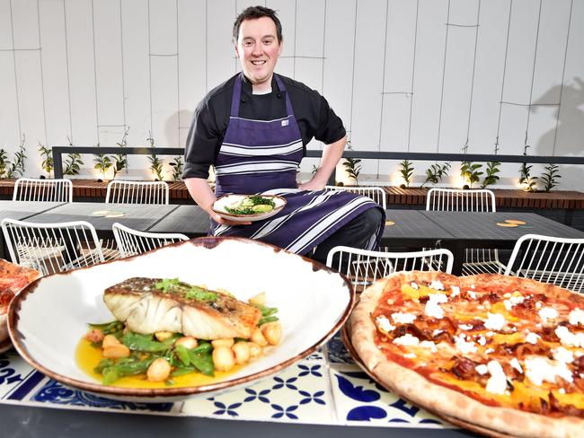 Chef Luke Lashford with some of his fare. Picture: Troy Snook