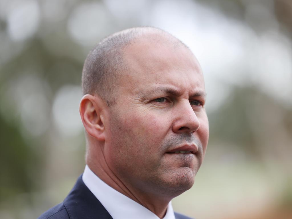 Josh Frydenberg said the budget assumption on borders was not government policy. Picture: NCA NewsWire / David Mariuz