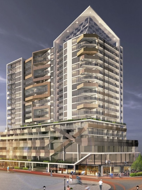 A render of what the development planned for 75 Redcliffe Pde could look like. Image: Ryall Smyth