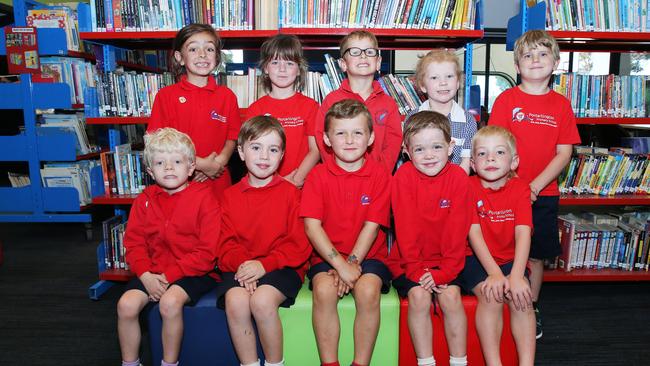 Portarlington Primary School Class 1 LC1 Back row L-R: Kobe Gwynn, Tyrah Anderton, Owen Dellas, Moana Huatahi, Theodore Russell. Front row: Paddy Clutterbuck, George Helme, Tex Gourley, Hugo Wain, Jordan Deluca.