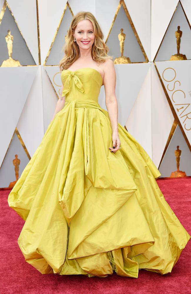 Finally, a splash of colour from Leslie Mann. Picture: Getty Images