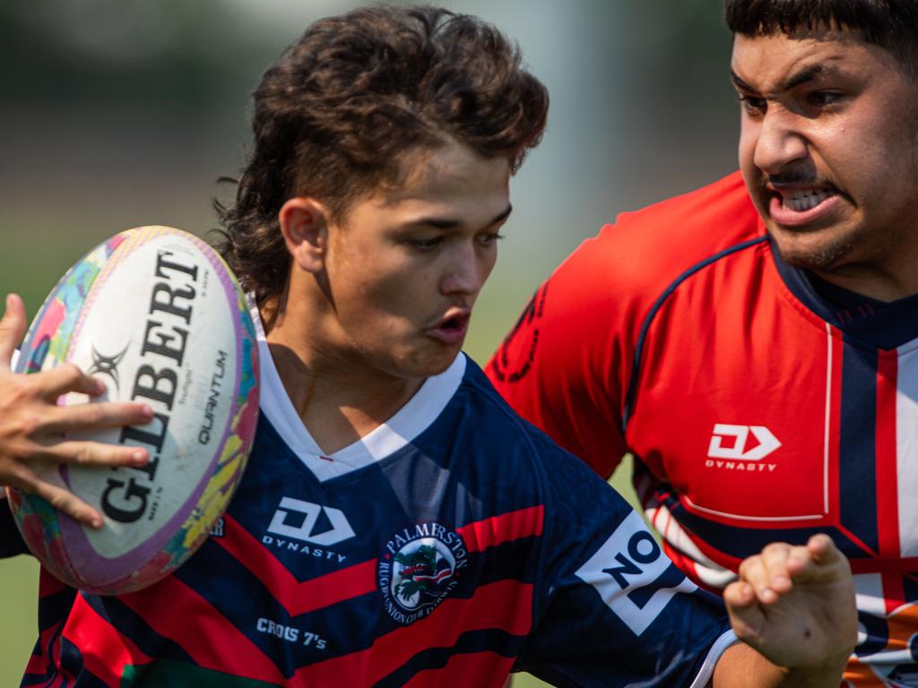 MacKillop Saints vs. Palmerston Crocs at 2023 Hottest 7s at TRL Stadium, Darwin. Picture: Pema Tamang Pakhrin