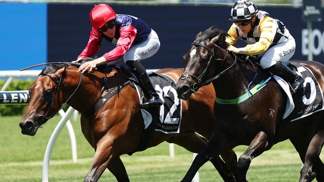 SYDNEY, AUSTRALIA - JANUARY 25: Zac Lloyd riding Open Secret   win Race 1 The Agency Real Estate Handicap during Sydney Racing at Royal Randwick Racecourse on January 25, 2025 in Sydney, Australia. (Photo by Jeremy Ng/Getty Images)