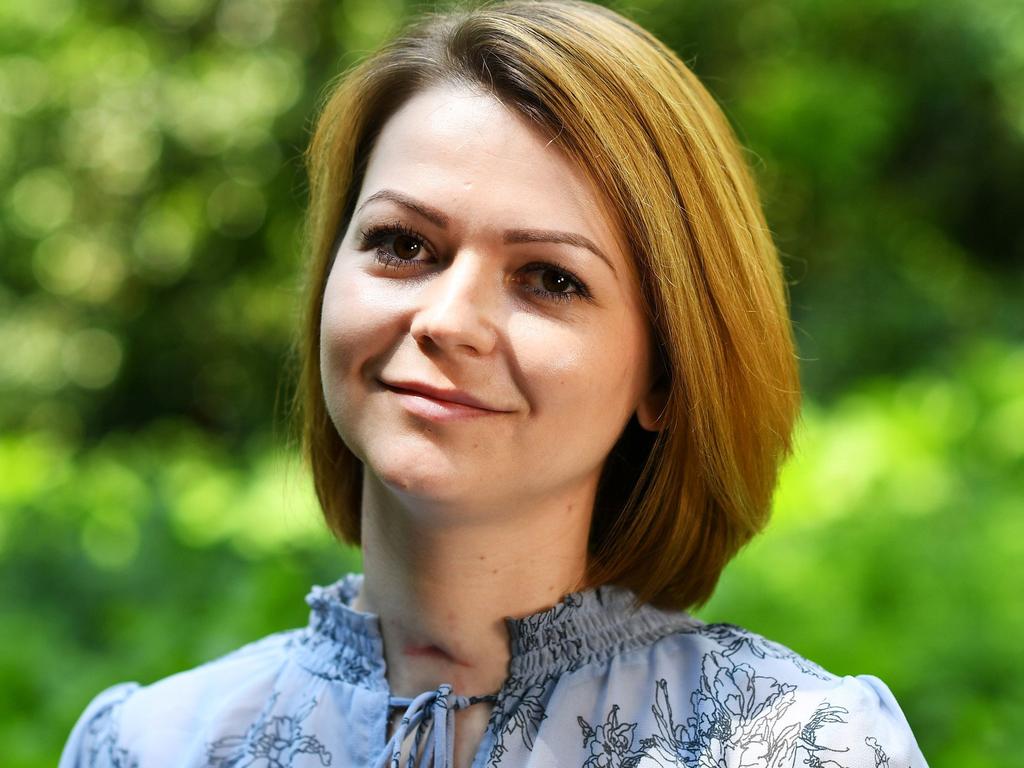 Yulia Skripal was poisoned in Salisbury along with her father, Russian spy Sergei Skripal, with Britain joining forces with Bulgaria to investigate a third suspect. Picture: AFP