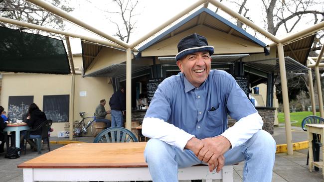 Arnie Rossis outside the Rymill Park kiosk.