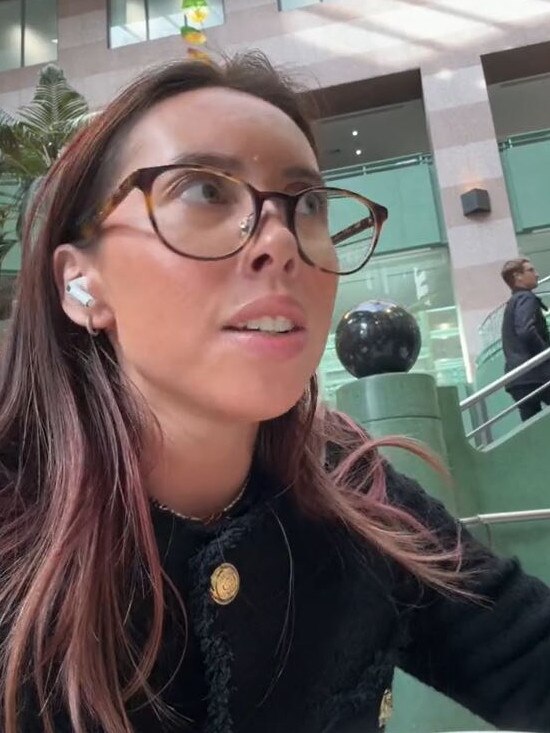 She said the man was ‘rude’ and ‘condescending’. Picture: @chloebaradinsky/TikTok