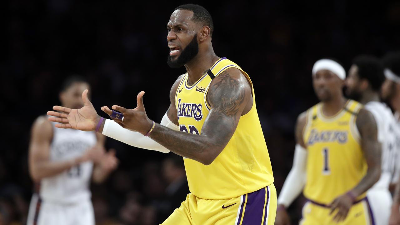 Los Angeles Lakers' LeBron James is in some hot water.