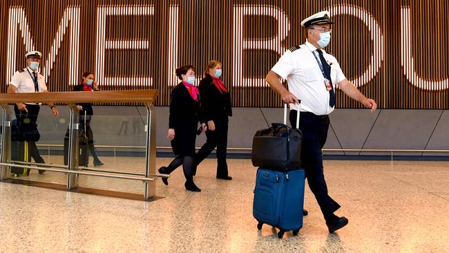 Melbourne Airport won’t hit pre-Covid passenger levels until 2029. Picture: AFP