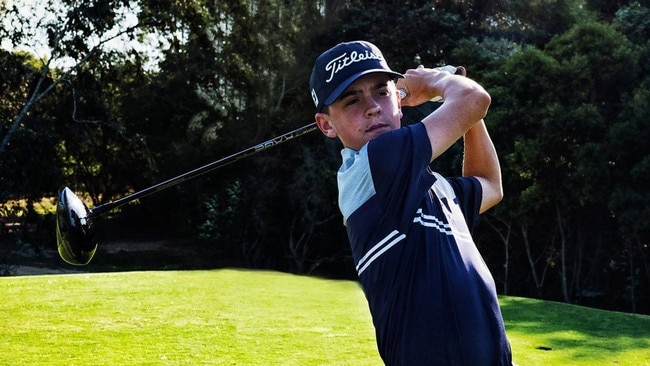 Queensland golfer Alfie Ward. Picture- Facebook/Pelican Waters Golf Club.