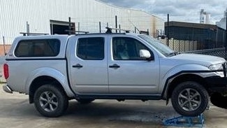 Sam Thomson's van after it was found close to Swan Hill.