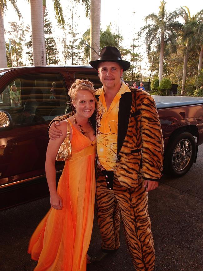 Palm Beach Currumbin High School formal at Conrad Jupiters Casino. Stephanie and Steve Barth. Reporter: Ben Dillaway