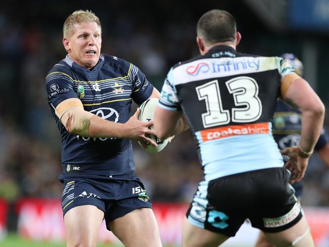 Hannant playing NRL for North Queensland in 2016. Picture: Peter Wallis