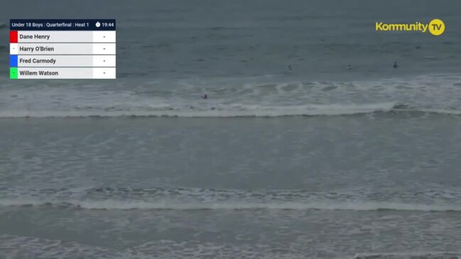 Replay: Phillip Island Junior Pro Day 3 - Dane Henry, Harry O'Brien, Fred Carmody, Willem Watson (Heat 1, U18 boys QF)