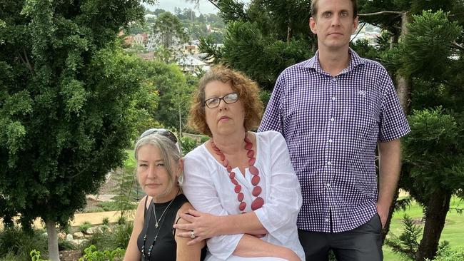 Sarah Grist, Alison Young and David Stone are speaking out about Labor MP Jim Madden's alleged inappropriate behaviour towards them. Picture: Sarah Elks