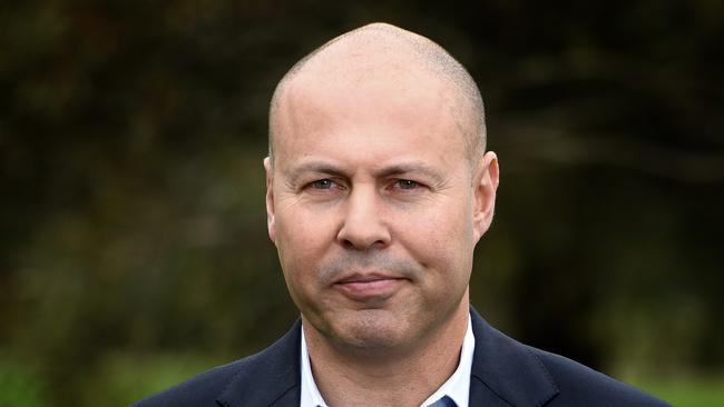 Josh Frydenberg speaks to the media after the Liberal party lost the federal election. Picture: Andrew Henshaw