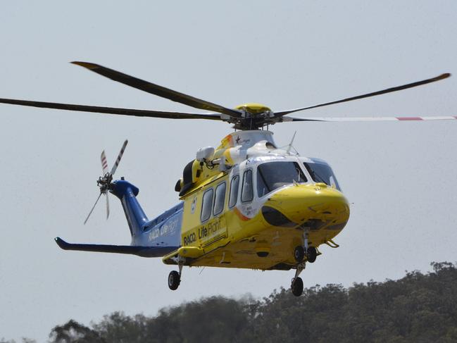 A LifeFlight Helicopter lands in Toowoomba at the rescue helicopter service's new base. LifeFlight Generic