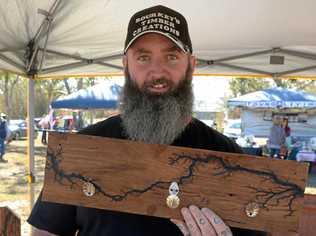 Bourkey's Timber Creations' James Bourke at the Festival of the Bazaar. Picture: Jann Houley