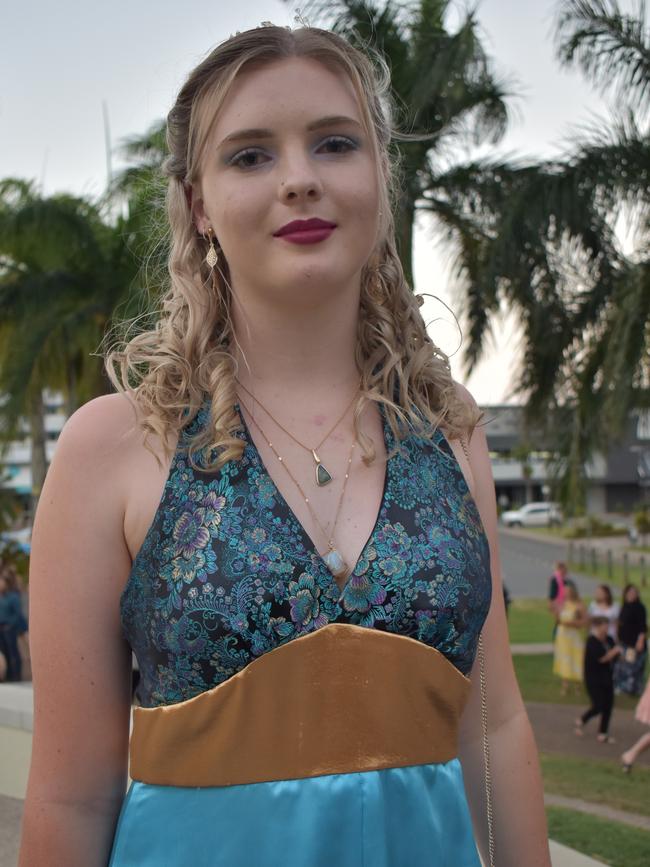 Sarah Andrews at the Sarina State High School formal at the MECC, Mackay, on Thursday November 19. Picture: Zizi Averill