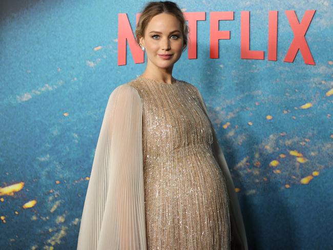 Lawrence gave birth to her first child in February. Picture: Mike Coppola/Getty Images