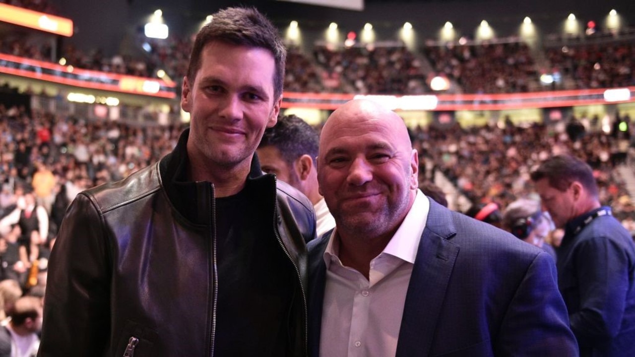 Tom Brady with UFC boss Dana White.
