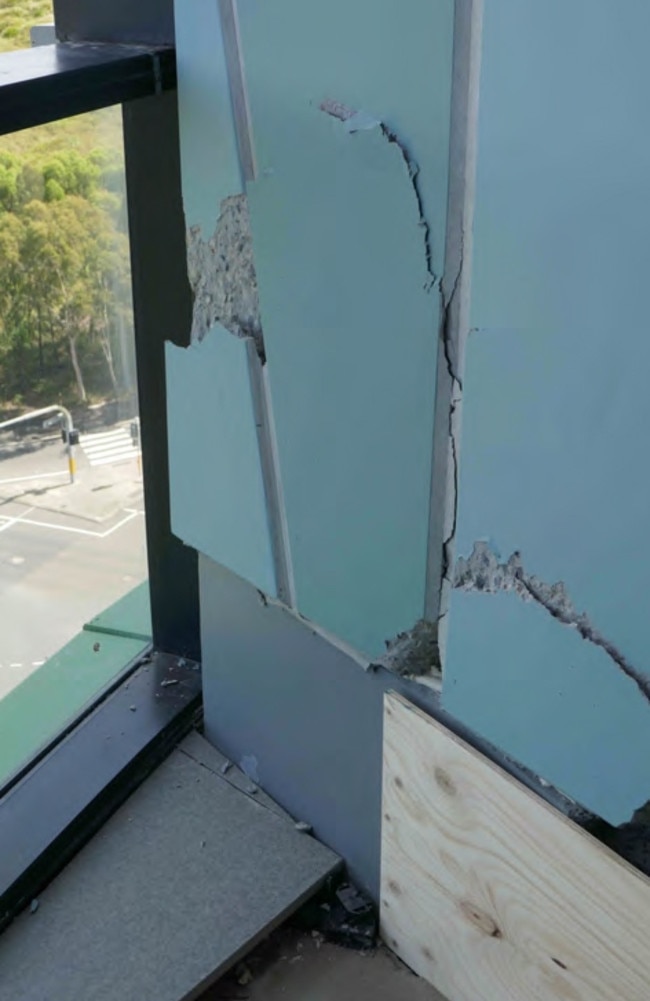 Damage discovered at Opal Tower.