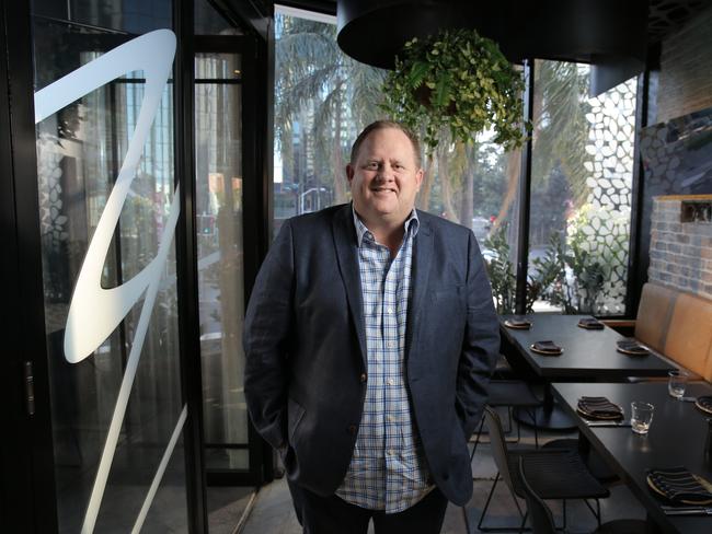 Bevan Slattery at Eagle Street Brisbane. Picture: Mark Cranitch