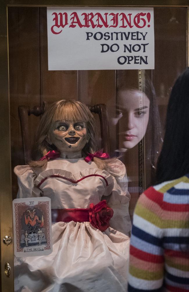 Scene from the movie Annabelle Comes Home. Warner Bros/Roadshow Pictures.