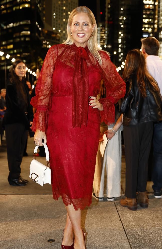 Samantha Armytage at the Carla Zampatti 60th anniversary runway show, during Australian Fashion Week 2025. Picture: Jonathan Ng