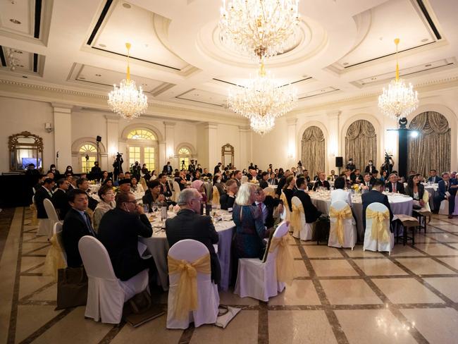 Sally Capp seated in the front row at the Lee Kuan Yew World City Prize banquet in 2022.