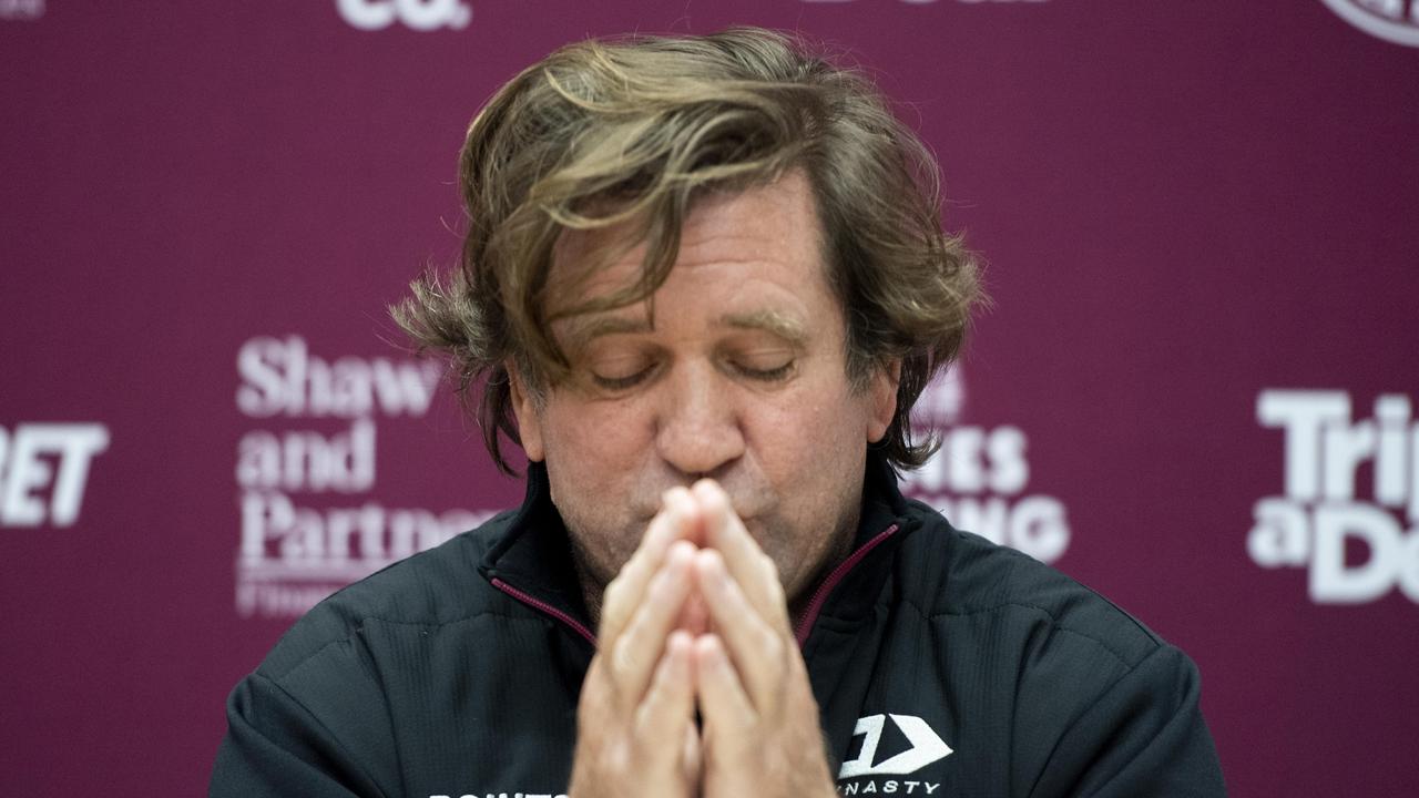 Sydney, Australia, Daily Telegraph, Tuesday, 26 July 2022. Coach Des Hasler pictured speaking at a press conference held inside the Sea Eagles Foundation Room at the new Centre of Excellence Building, Brookvale oval. Picture: Daily Telegraph / Monique Harmer