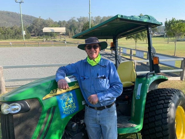 The Oxenford Pony Club wants the Mayor to follow through on his suggestion the club should be moved and are looking for help to make this happen. President Russell Lynch pictured with tractor.