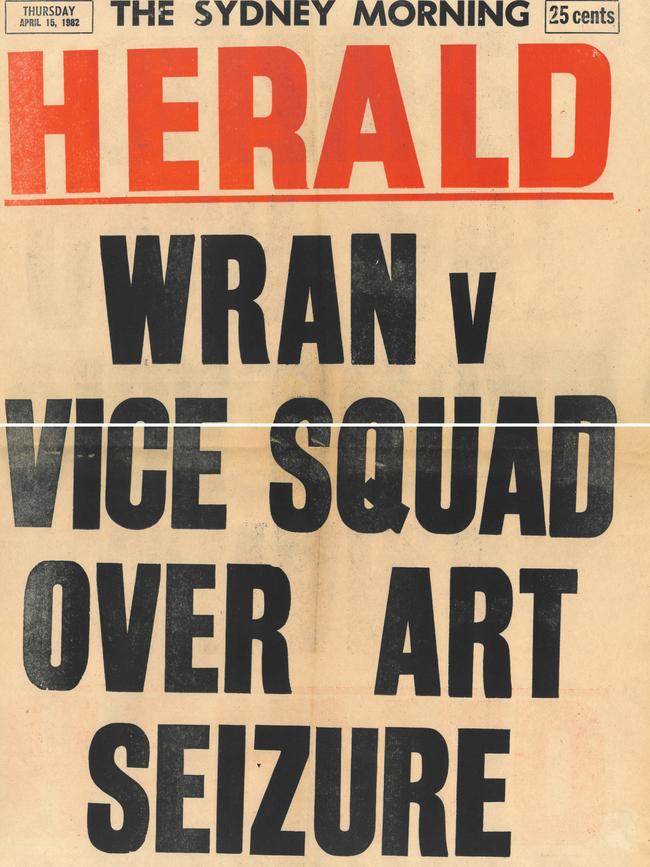 Making front page news in 1982.