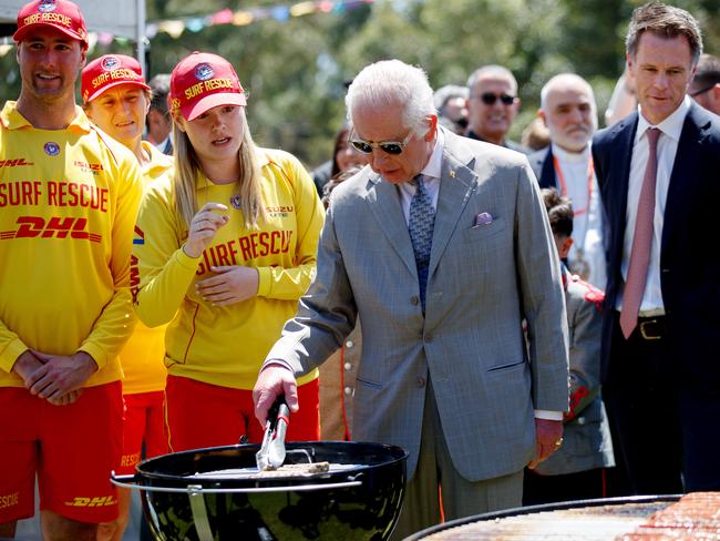 SYDNEY, AUSTRALIA - NewsWire Photos OCTOBER 22, 2024: King Charles III and Queen Camilla attend the NSW PremierÃ&#149;s Community BBQ at Parramatta Park on the final day of their Australian tour. Picture: NewsWire / Nikki Short