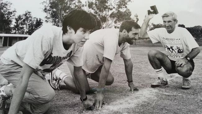 Respected Ipswich coach Geoff Jones brought out the best in athletes like Theresa Stolberg (nee Martin).