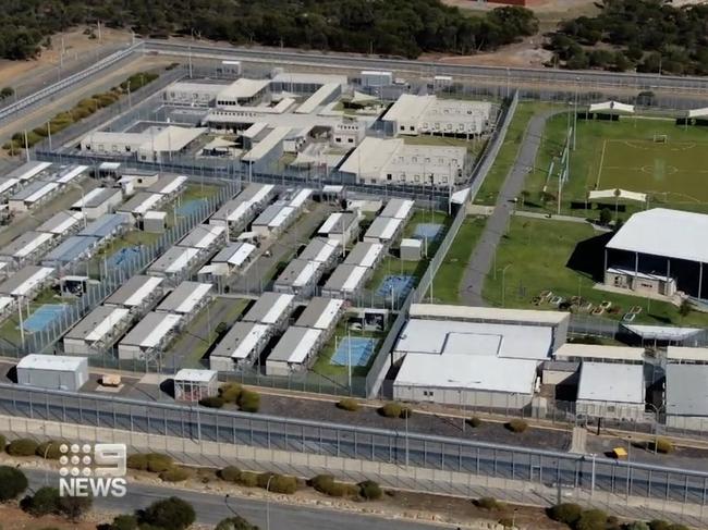 Yongah Hill immigration detention centre in Western Australia. Picture: 9 NEWS