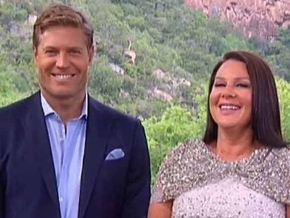 I'm A Celeb hosts Chris Brown and Julia Morris