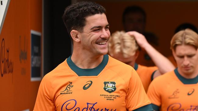 Josh Nasser ahead of a Wallabies captain's run at Suncorp Stadium. Picture: Getty Images