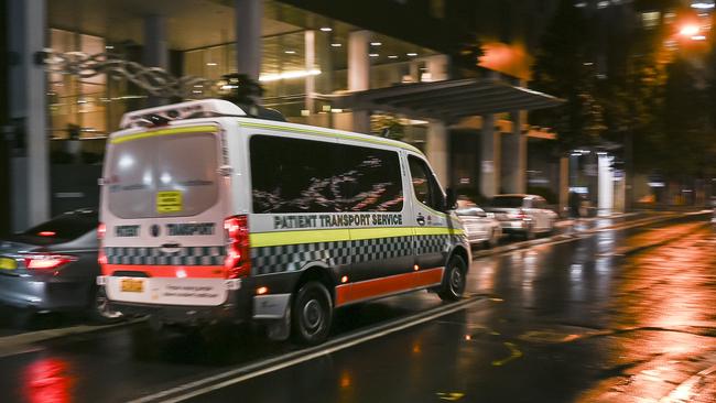 Patient transport service arrives at a Parramatta work site after an incident at Phillip St.