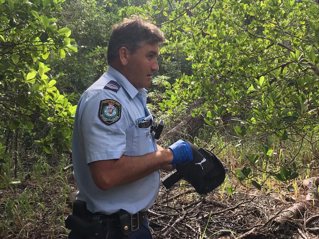 Constable Shane Lawson holds the Puma hat. Picture: Jane Hanson